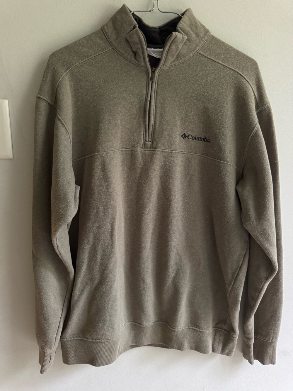 Columbia Men's Olive Green Half-Zip Fleece Pullover